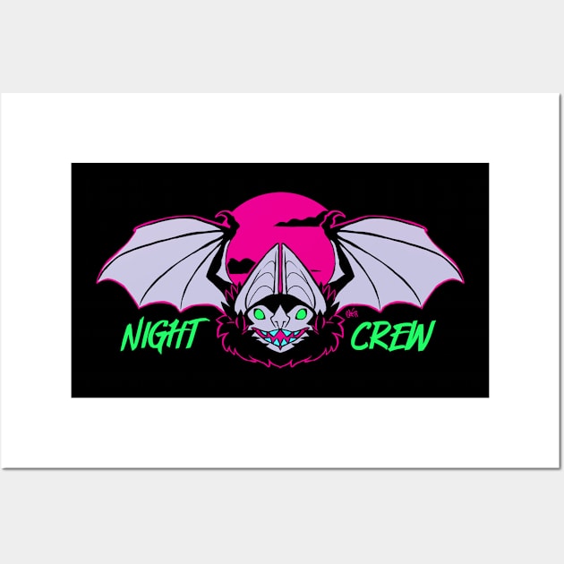 Night Crew Wall Art by extinctinks